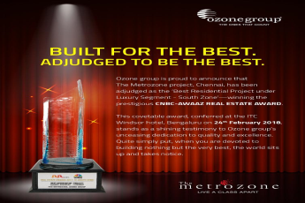 Ozone The Metrozone awarded Best Residential Project under Luxury Segment 2018